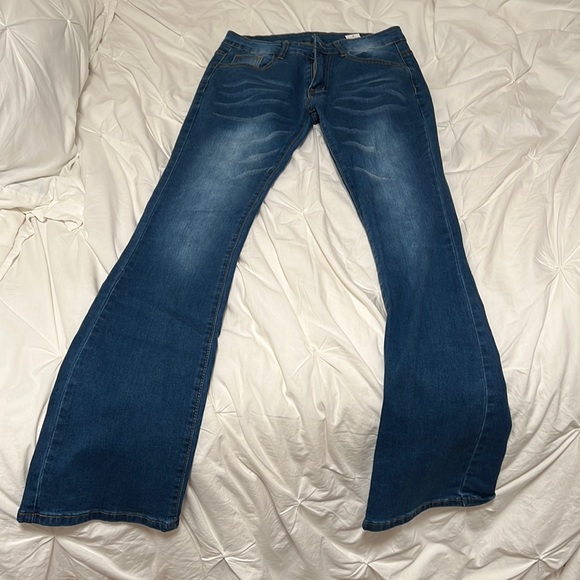 Unworn blue bell bottoms - Picture 1 of 2